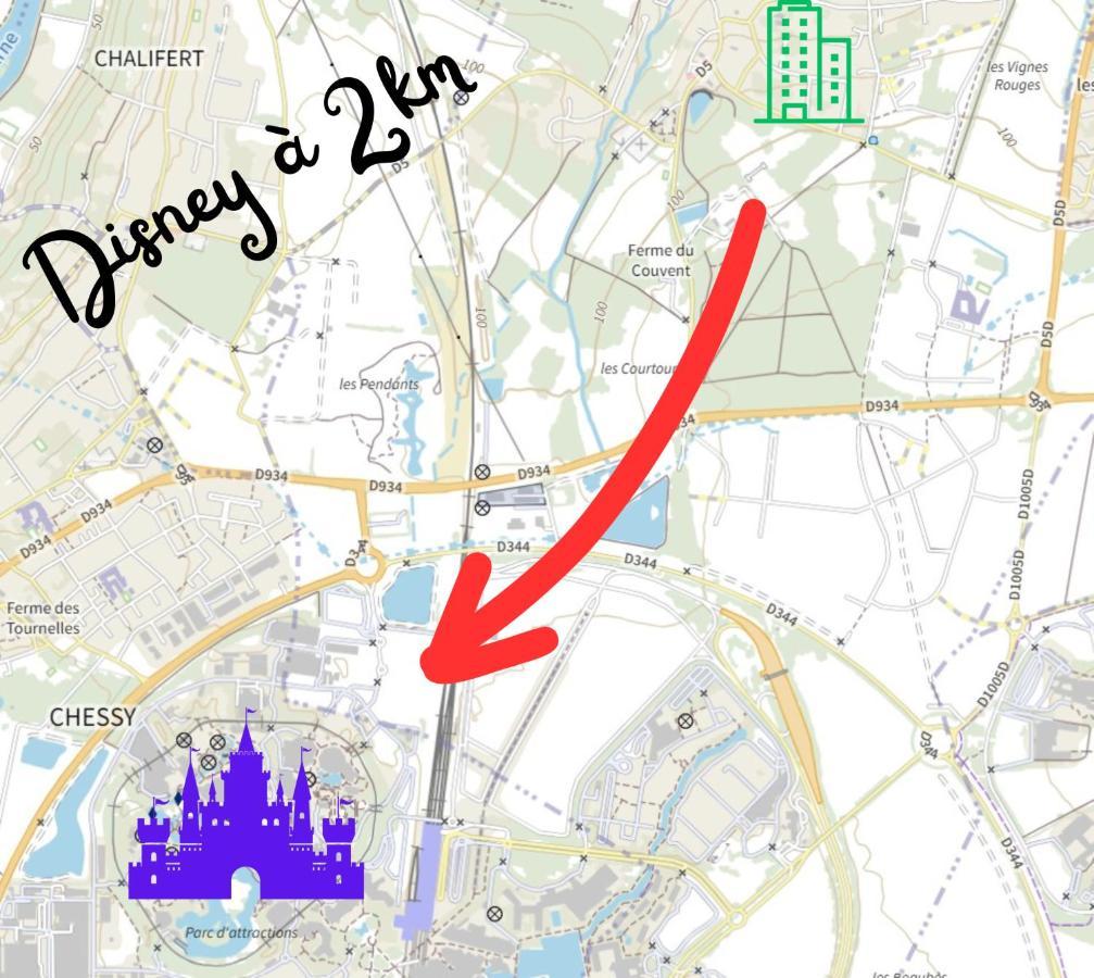 Appartement Cosy Tres Proche Disney Coupvray Buitenkant foto